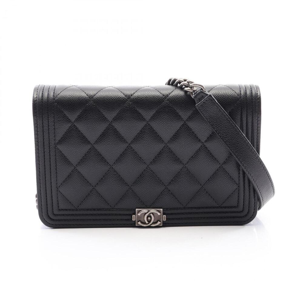 Chanel Boy Matelassé Shoulder Bag/Handbag, Caviar Leather (Grained Calfskin),...